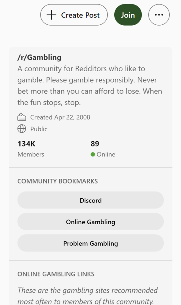 R Gambling Statistics