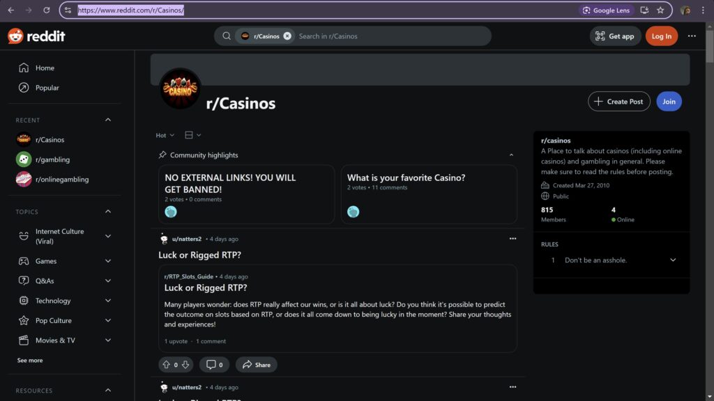 Reddit Casinos